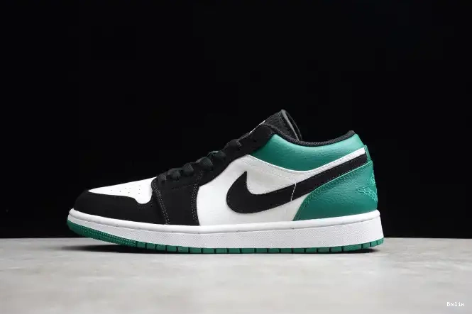 Bmlin Air Mystic 553558-113 Jordan Black 1 Low White Green 0624
